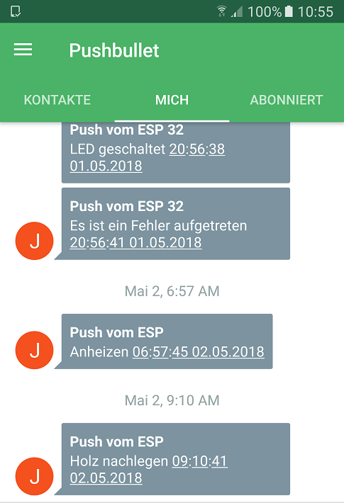 Smartphone Pushbullet